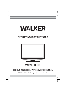 Bruksanvisning Walker WP2611LCD LCD TV