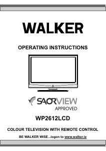 Bruksanvisning Walker WP2612LCD LCD TV
