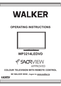 Bruksanvisning Walker WP3214LEDVD LCD TV