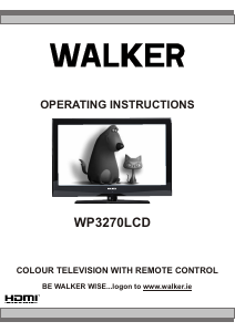 Bruksanvisning Walker WP3270LCD LCD TV