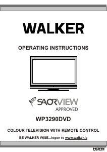 Bruksanvisning Walker WP3290DVD LCD TV
