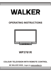 Bruksanvisning Walker WP3761R LCD TV