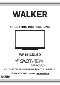 Bruksanvisning Walker WP3913DLED LCD TV