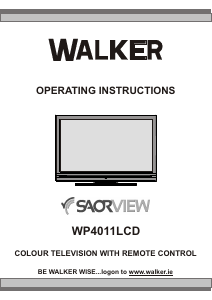 Bruksanvisning Walker WP4011LCD LCD TV