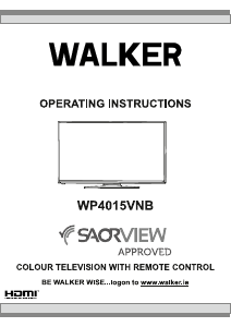 Bruksanvisning Walker WP4015VNB LCD TV