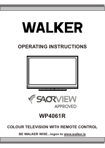 Bruksanvisning Walker WP4061R LCD TV