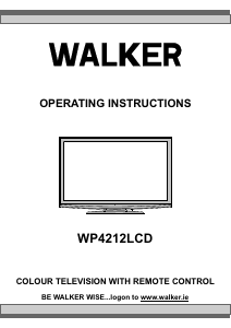 Bruksanvisning Walker WP4212LCD LCD TV