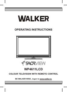 Bruksanvisning Walker WP4611LCD LCD TV