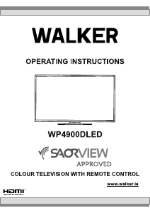 Bruksanvisning Walker WP4900DLED LCD TV