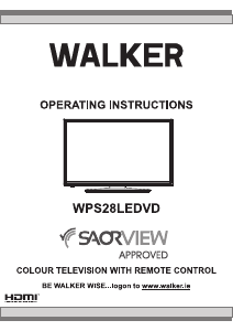 Bruksanvisning Walker WPS28LEDVD LCD TV