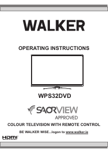 Bruksanvisning Walker WPS32DVD LCD TV