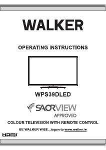 Bruksanvisning Walker WPS39DLED LCD TV
