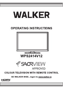 Bruksanvisning Walker WPS2414V12 LCD TV
