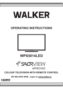 Handleiding Walker WPS5014LED LCD televisie