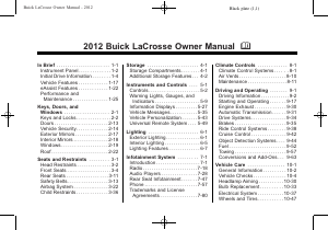 Handleiding Buick Lacrosse (2012)