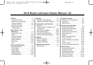 Handleiding Buick Lacrosse (2014)