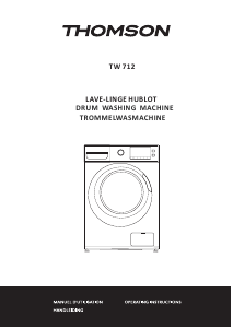 Mode d’emploi Thomson TW 712 Lave-linge