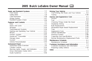 Handleiding Buick LeSabre (2005)