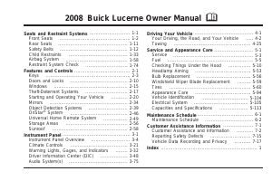 Handleiding Buick Lucerne (2008)