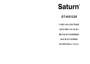 Manual Saturn ST-KS1235 Kitchen Scale