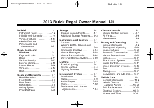 Handleiding Buick Regal (2013)