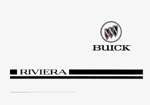 Handleiding Buick Riviera (1996)