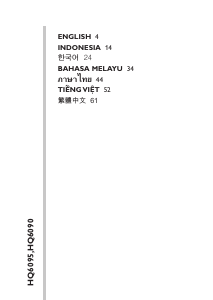 Handleiding Philips HQ6090 Scheerapparaat