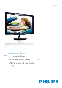 Manuál Philips 247E3LSU LED monitor
