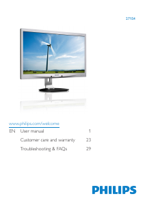 Handleiding Philips 271S4LPYEB LED monitor
