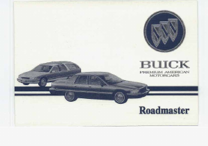 Handleiding Buick Roadmaster (1993)