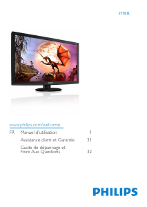 Mode d’emploi Philips 273E3LSB Moniteur LED