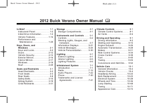 Handleiding Buick Verano (2012)