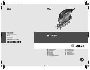 Handleiding Bosch PST 800 PEL Decoupeerzaag