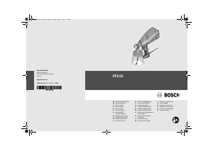 Priročnik Bosch PFS 55 Razpršilnik barve