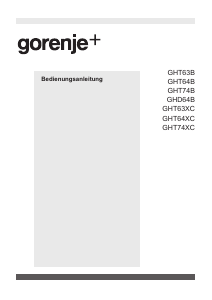 Bedienungsanleitung Gorenje GHT74B Kochfeld