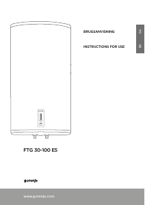 Handleiding Gorenje FTG 30-100 E5 Boiler