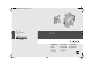 Bruksanvisning Bosch PFS 65 Malingssprøyte