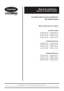 Manual de uso Carrier 38HMC18025F Aire acondicionado