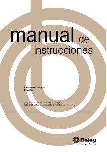 Manual de uso Balay 3BC874XM Campana extractora