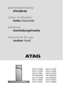 Handleiding ATAG ES1011MAM Afzuigkap