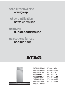 Handleiding ATAG WS1011LAM Afzuigkap