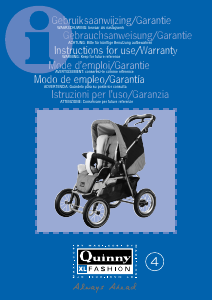 Bedienungsanleitung Quinny XL Fashion 4 Kinderwagen