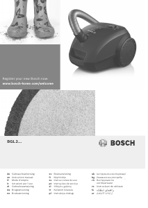 Kullanım kılavuzu Bosch BGL25A310 Elektrikli süpürge