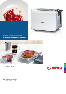 Handleiding Bosch TAT8612GB Broodrooster