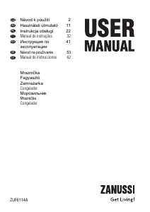 Manual de uso Zanussi ZUF 6114 A Congelador