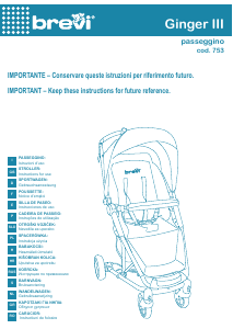 Bruksanvisning Brevi Ginger 3 Barnvagn