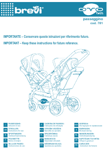 Bruksanvisning Brevi Ovo Twin Barnvagn