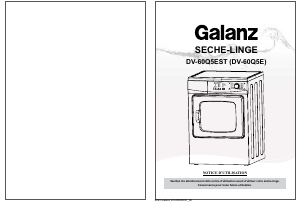 Mode d’emploi Galanz DV-60Q5EST Sèche-linge