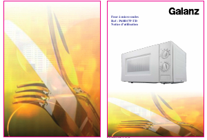 Mode d’emploi Galanz P60B17P-TD Micro-onde