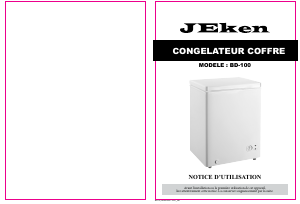 Mode d’emploi Jeken BD-100 Congélateur